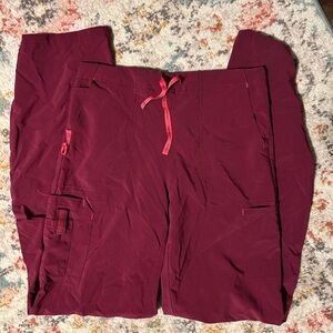 Burgundy Carhartt scrub pants